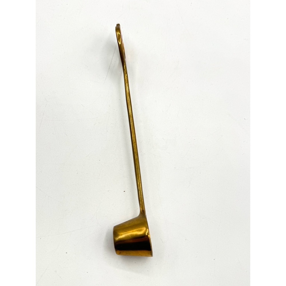 Vintage Solid Brass Heart Handle Measuring Spoon Long Coffee Scoop Made in Korea - Picture 2 of 6
